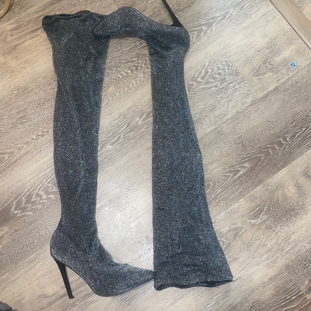 silver heels